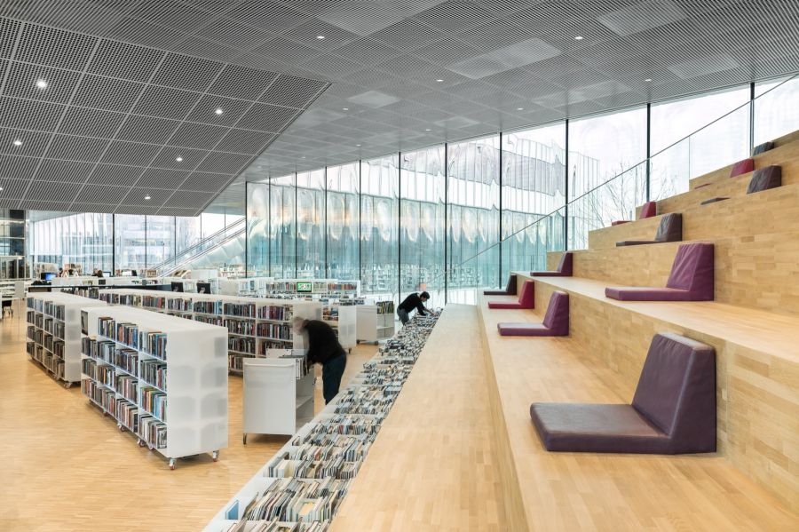 Bibliothèque Alexis de Tocqueville à Caen - Arch. OMA & Barcode Architects - Photos : Delfino Sisto Legnani et Marco Cappelletti