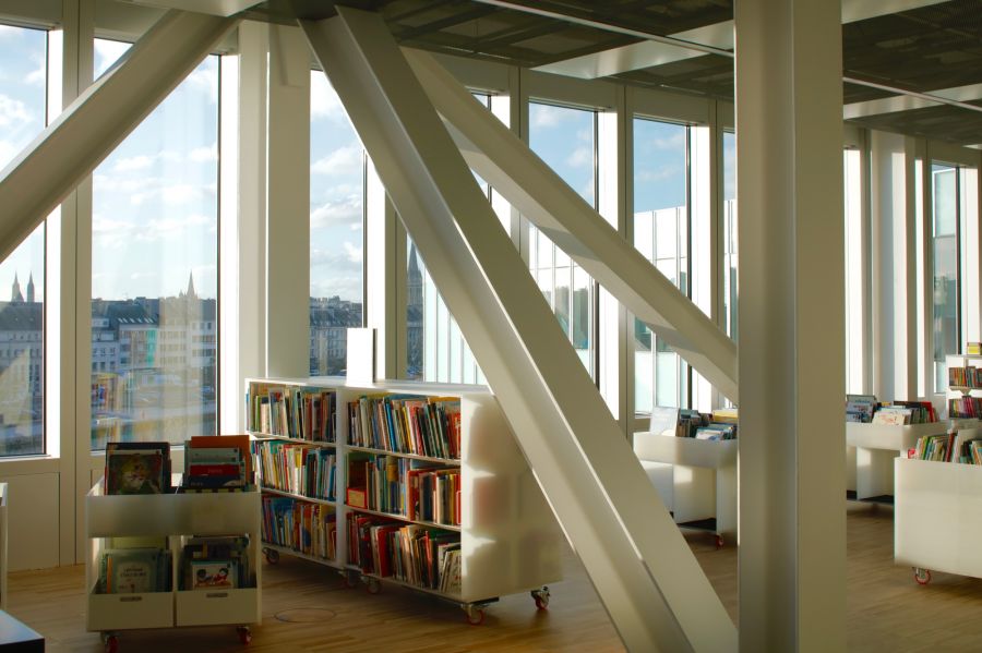 Bibliothèque Alexis de Tocqueville à Caen - Arch. OMA & Barcode Architects - Photos : Delfino Sisto Legnani et Marco Cappelletti