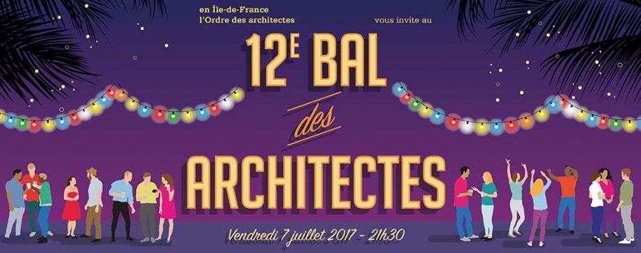 Affiche du 12e bal des architectes