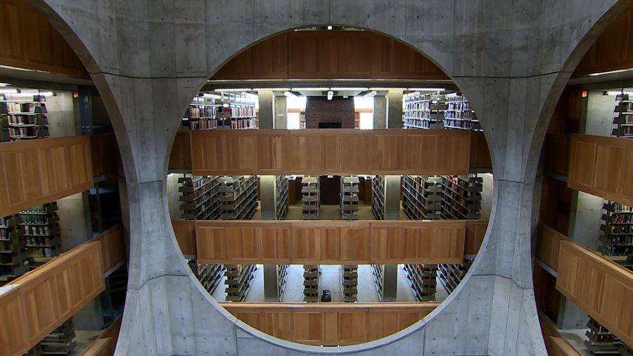 La bibliothèque d'Exeter de Louis I. Kahn © Richard Copans