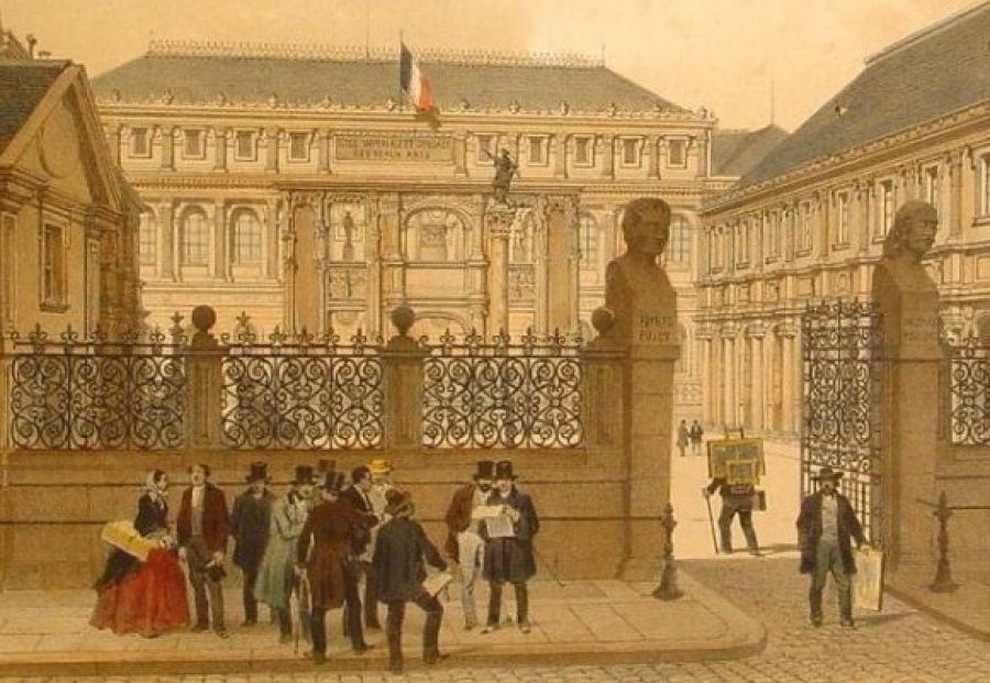 École des Beaux-Arts, in ‘Paris dans sans splendeur’ 1861 (Collection de l’auteur) - via Paris-Malaquais.archi.fr