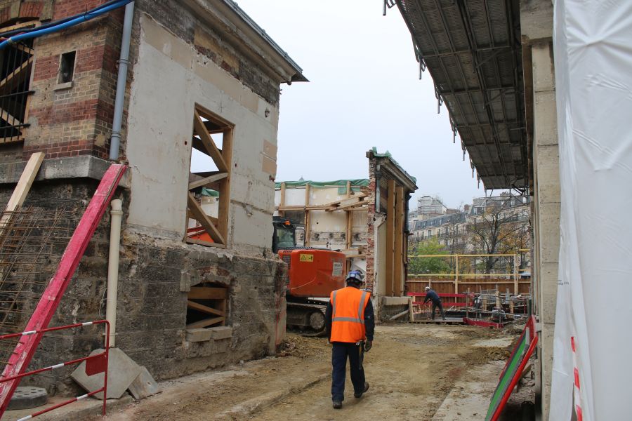 Visite du chantier du Musée de la Libération - Arch. Artene - Photo : CAUE 75