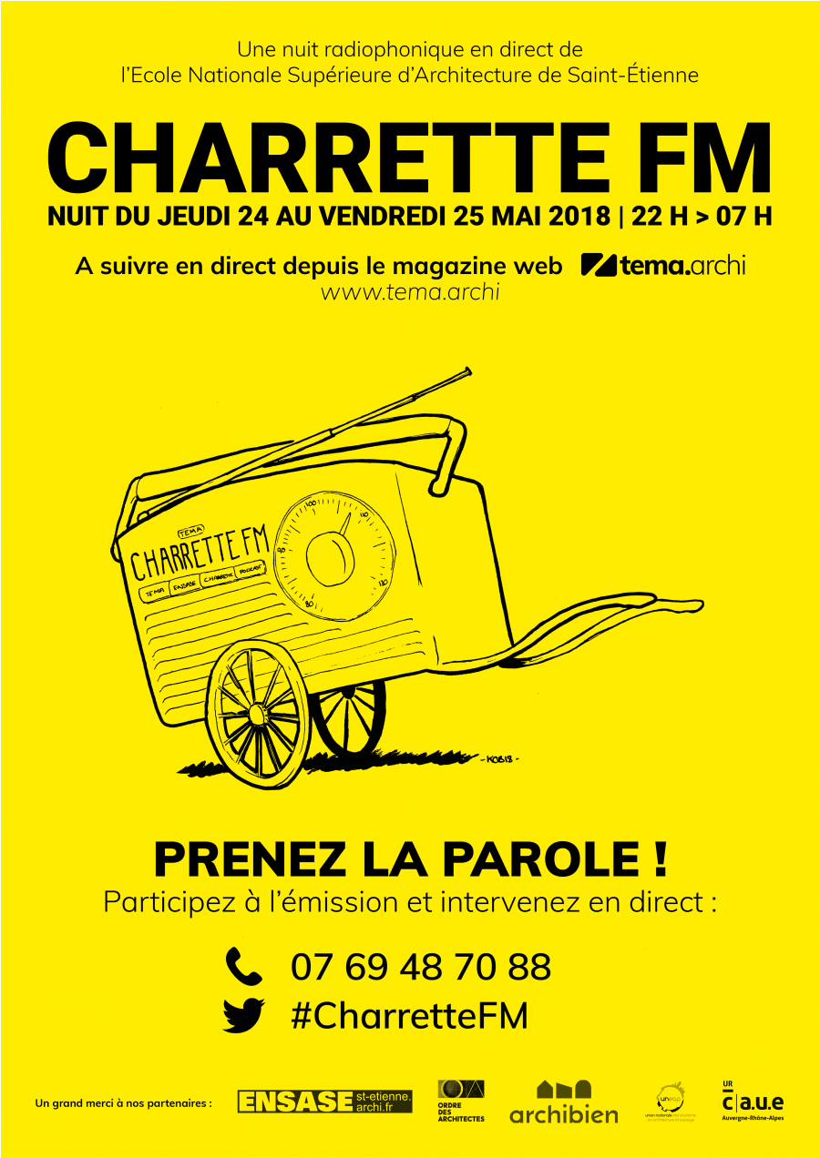 Charrette FM : une nuit de radio depuis l'école d'architecture de Saint-Étienne