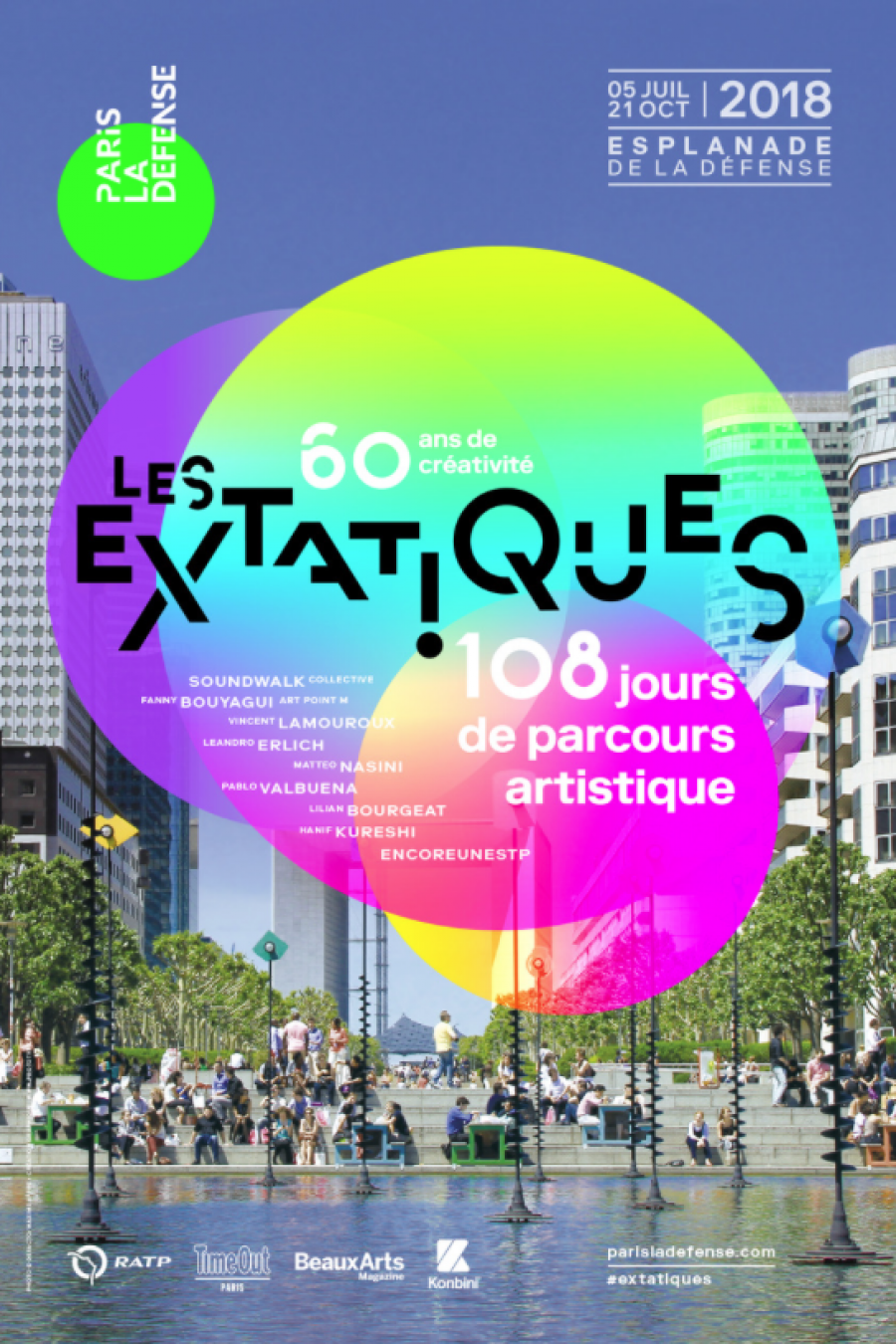 Les Extatiques - Paris La Défense, 2018 © Prototype