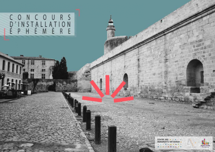 Concours d'installation éphémère organisé aux tours et remparts d'Aigues-Mortes - Crédit : CMN, Atelier Vecteur
