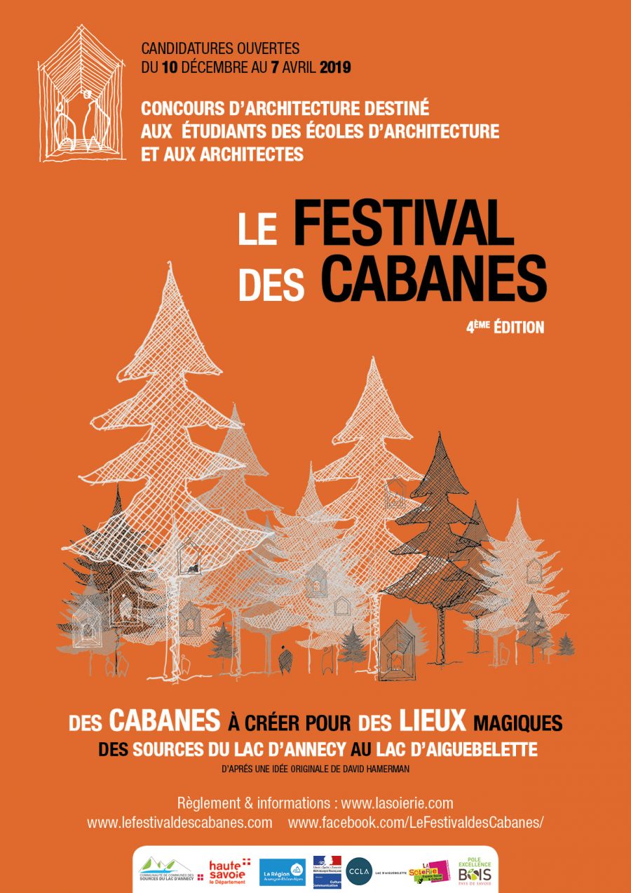Affiche du festival des cabanes, 4ème édition - Image : Festival des cabanes