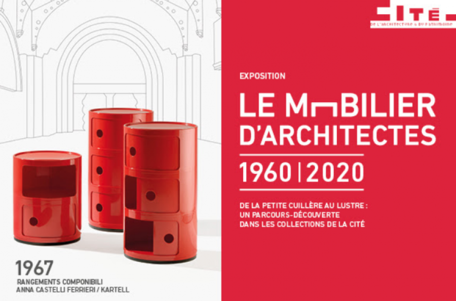 Exposition le Mobilier d'architectes à la Cité de l'architecture et du patrimoine - Image : via Cité de l'architecture et du patrimoine