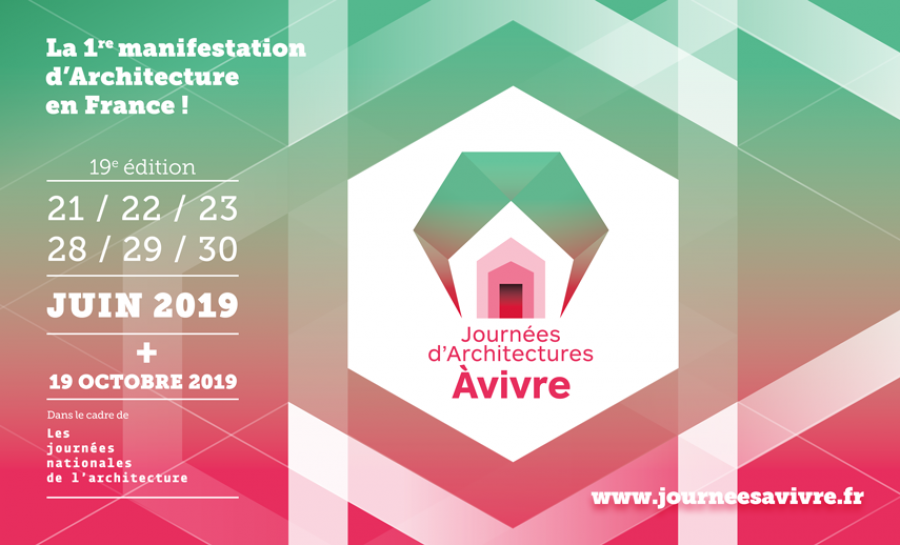 Les journées d'Architectures à Vivre seront organisées les 21,22,23 et 28,29 et 30 juin 2019 - Image via À Vivre