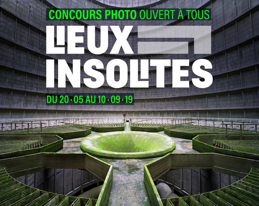 Affiche du concours photo Lieux Insolites de l'Andra et Polka - via andra-lieuxinsolites.fr