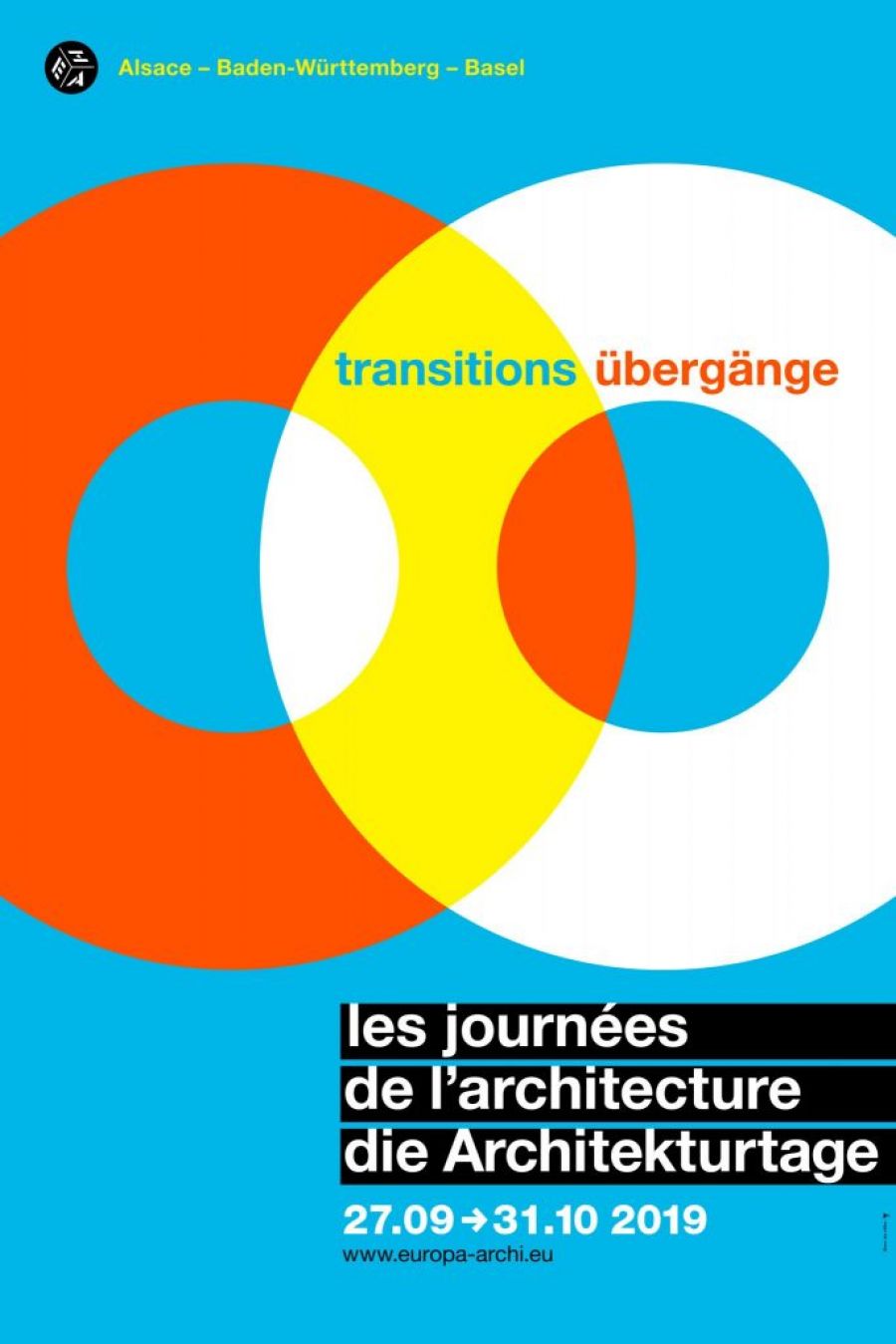 Affiche des Journées de l'Architecture, 19ème édition © Maison Européenne de l'architecture - Rhin Supérieur