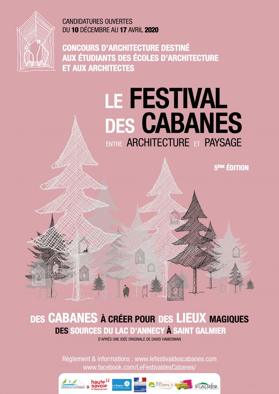 Affiche de la 5e édition du Festival des Cabanes © Festival des Cabanes