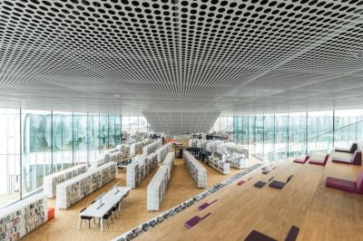 Bibliothèque Alexis de Tocqueville à Caen - Arch. OMA & Barcode Architects - Photos : Delfino Sisto Legnani et Marco Cappelletti