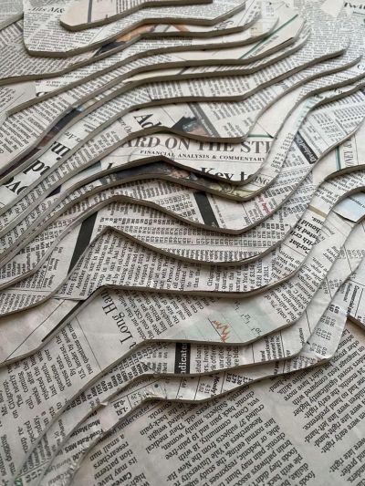 Maquette de Pauline Schwartz à partir de pâte à sel et papier mâché  © Camille Tallon