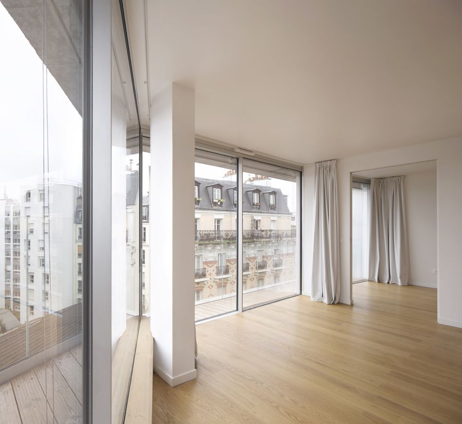 20 logements collectifs à Paris 20e - Arch. REMINGTONSTYLE © Clément Guillaume