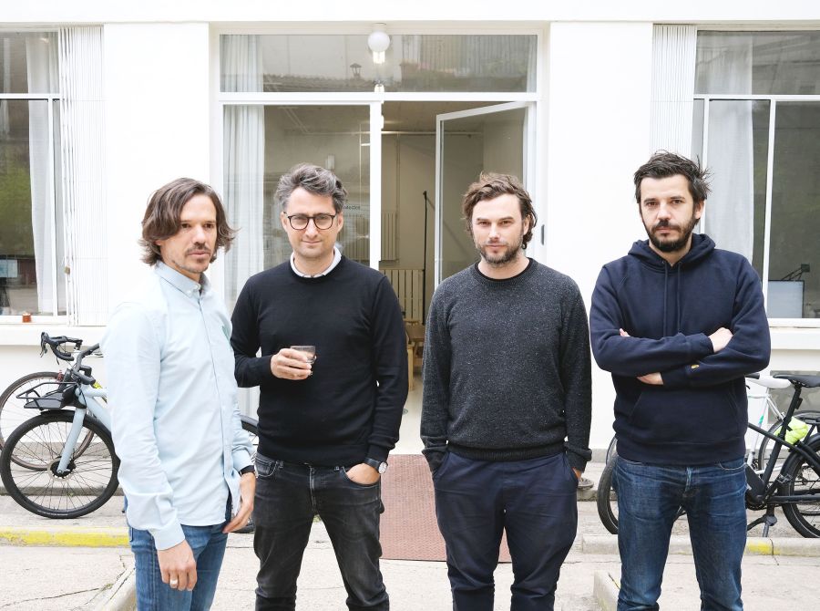 Nicolas Guérin, François Chas, Paul Maitre-Devallon et Fabrice Long, associés de l'agence NP2F - Photo : NP2F