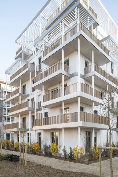 Résidence de 92 logements collectifs en bois à Vélizy - Arch : DREAM et Nicolas Laisné © Cyrille Weiner